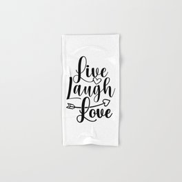 Live  Laugh Love Hand & Bath Towel
