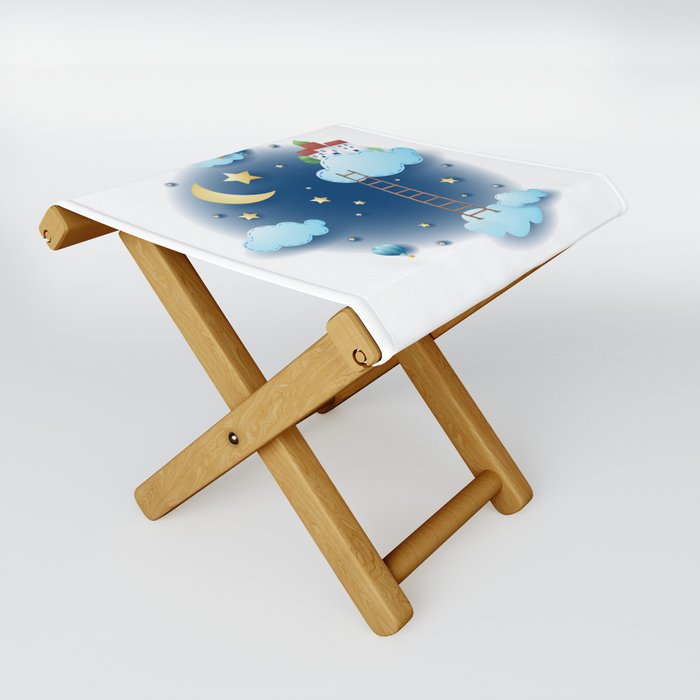 Over the Clouds Folding Stool