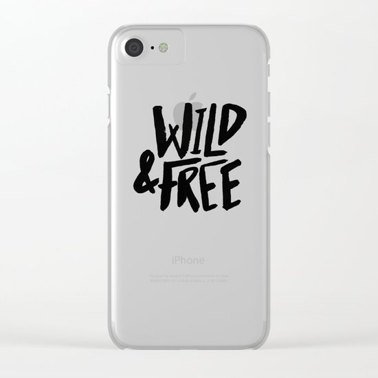 Wild and Free II Clear iPhone Case