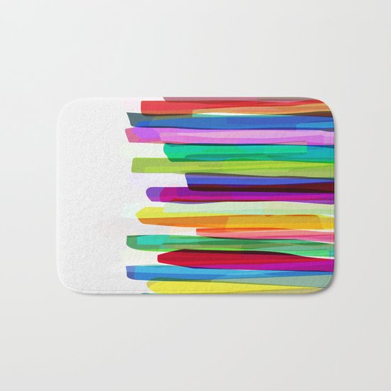 Colorful Stripes 2 Bath Mat