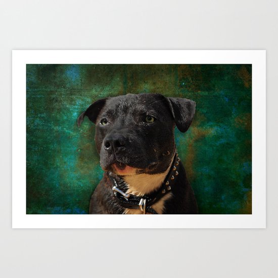 Blue Dog Art Print