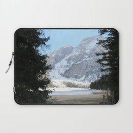 Dolomites - Lago di Braies d´inverni - nature landscape photgraphy Laptop Sleeve