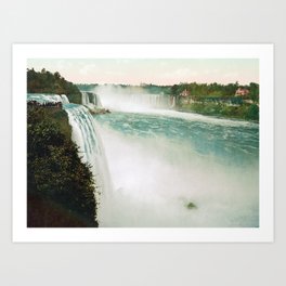 Vintage Niagara - The Falls from Prospect Point - 1898 Photochrom Art Print