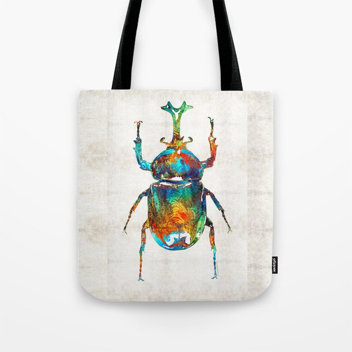 Colorful Beetle Art - Scarab Beauty - By Sharon Cummings Tote Bag