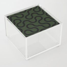 My Favorite Geometric Patterns No.33 - Deep Green Acrylic Box