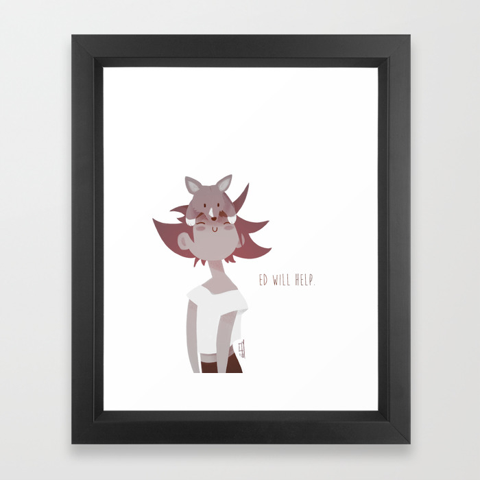 Ed And Ein Cowboy Bebop Framed Art Print By Erika Medina Society6