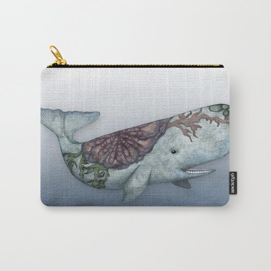 Whale in the Deep - a hand drawn illustration Carry-All Pouch