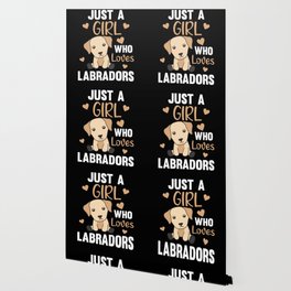 Just A Girl who loves Labradors Kawaii Dogs Wallpaper