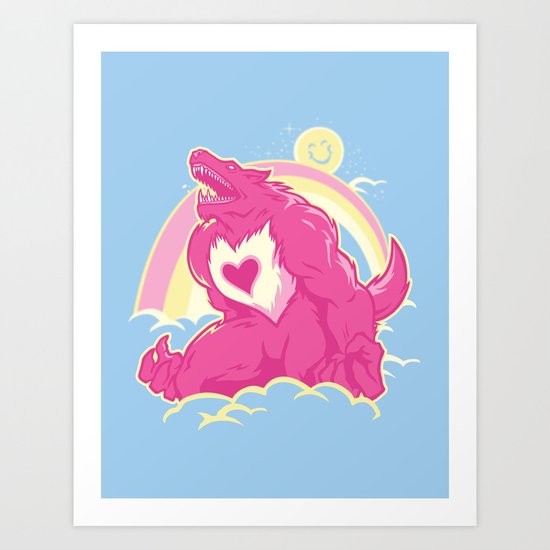Curse of The CareWere! Art Print