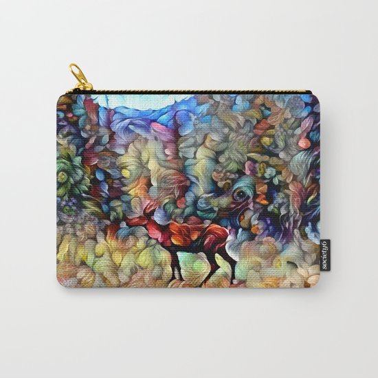 Dreamy Caribou Carry-All Pouch