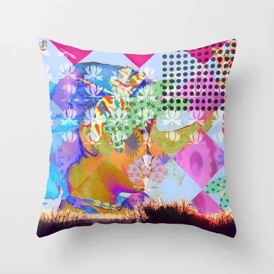 self-portrait Throw Pillow