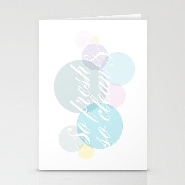 So Fresh & So Clean Stationery Cards