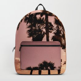 Purple skies palm trees Sunset | Idyllic American Dream | Fine Art Travel Photography Backpack