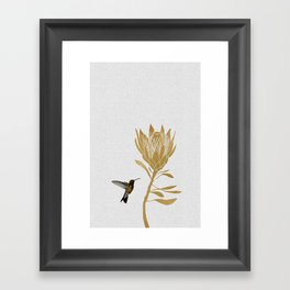 Hummingbird & Flower I Framed Art Print
