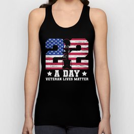22 A Day Veteran Lives Matter Unisex Tank Top