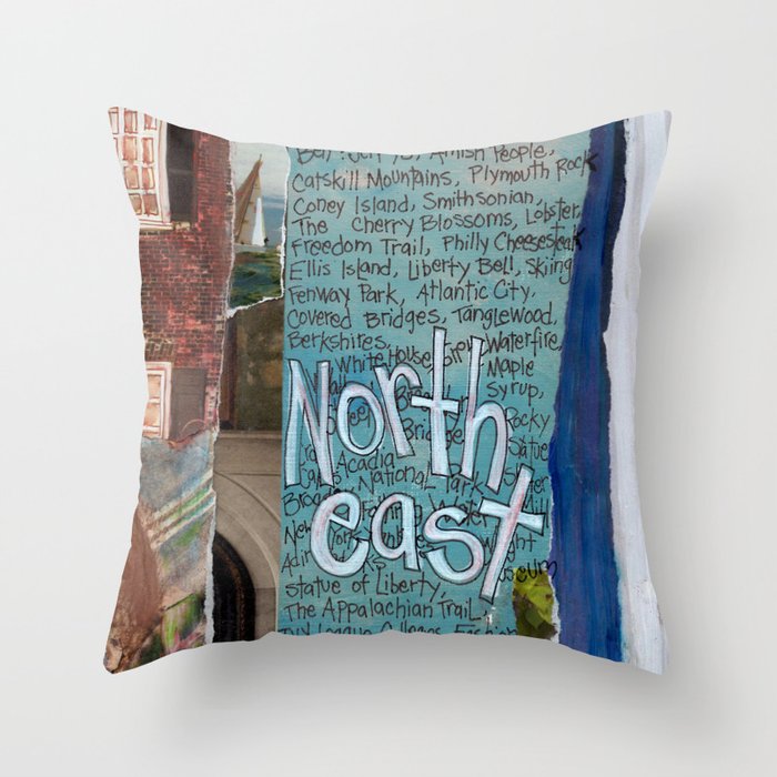 Northeast Throw Pillow