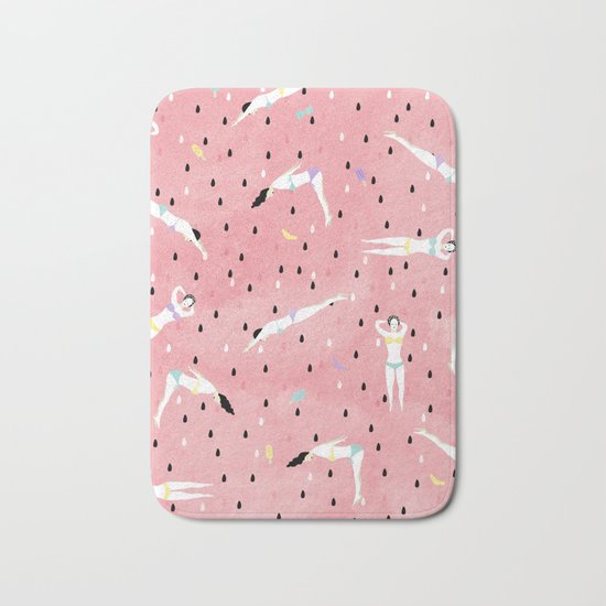 Watermelon Beach Party Bath Mat