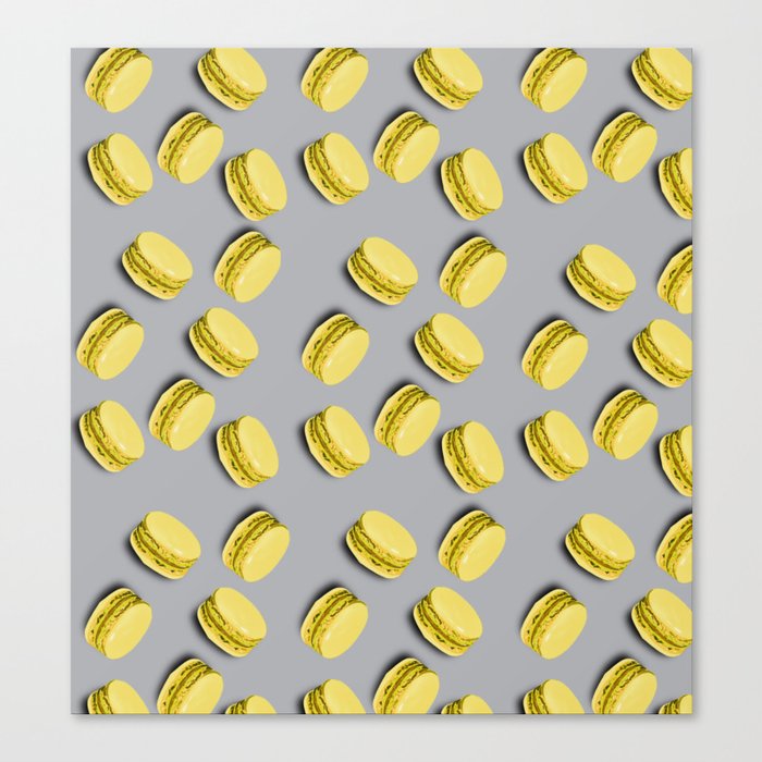 Lemon macarons  Canvas Print