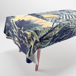 Exotic Palace of Pena garden in japanese style Tablecloth