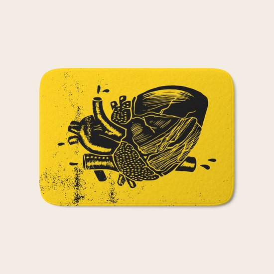 heart Bath Mat