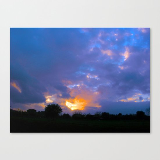 Sunset from my house 5 Canvas Print