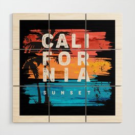 California Sunset Wood Wall Art