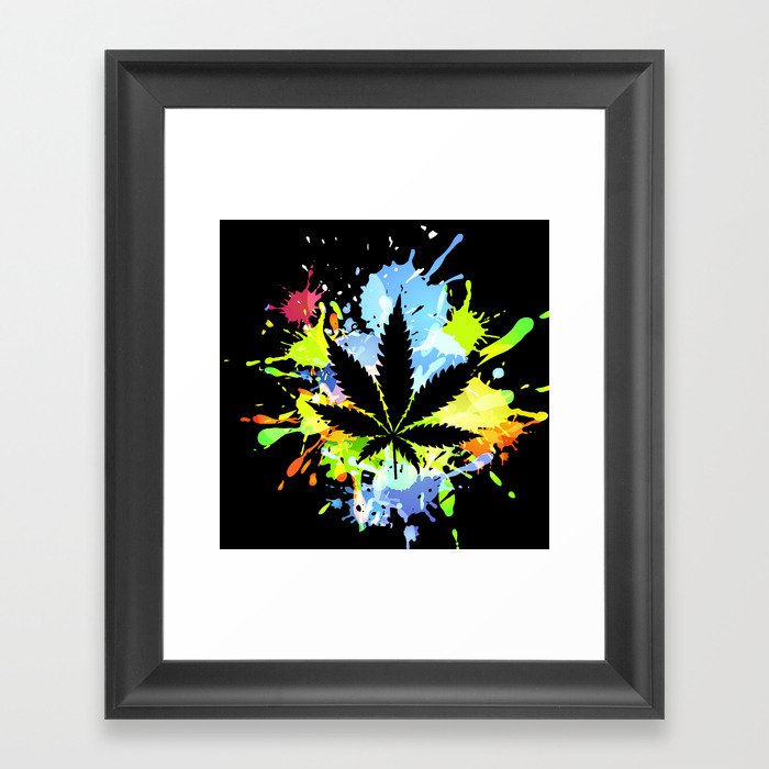 marijuana  canabis Framed Art Print