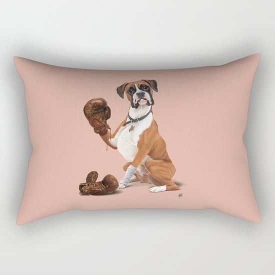 The Boxer (colour) Rectangular Pillow