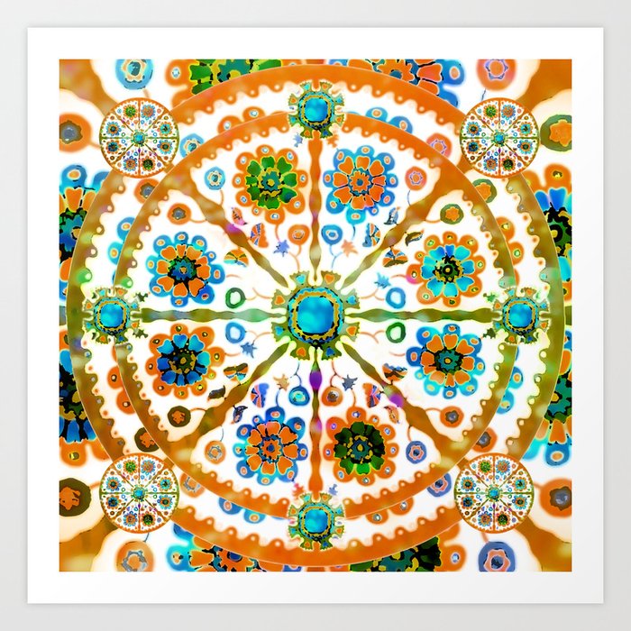 Mandala Flower Art Print