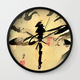 Asian Dragonfly Wall Clock