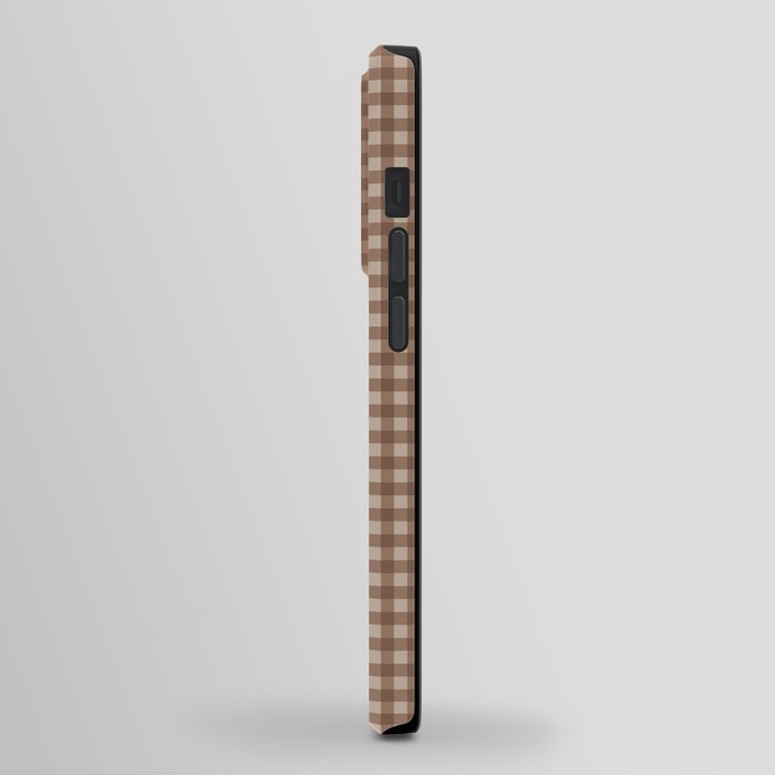 Gingham Plaid Pattern - Coffee Creme