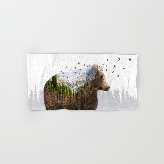 Wild I Shall Stay | Bear Hand & Bath Towel