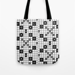 Mid century Crossword Puzzle Tote Bag
