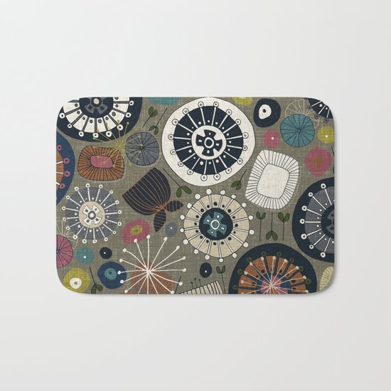 blooms moss Bath Mat
