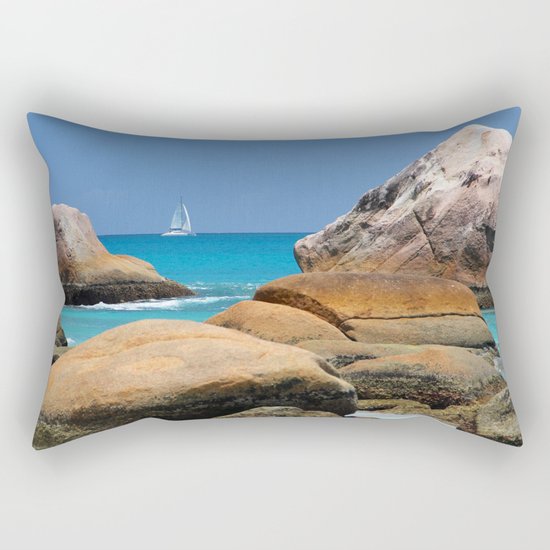 Sea Seychelles Rectangular Pillow