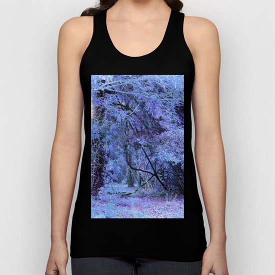 Periwinkle Tree Landscape Unisex Tank Top