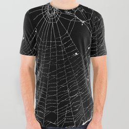 Spider Web All Over Graphic Tee | Collage, Web, Goth, Digital, Cobweb, Eerie, Black, Spooky, Graphic, Gothic 