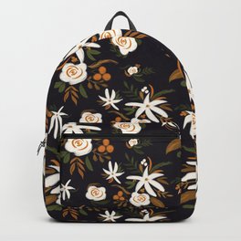 Vesper Bouquet Backpack | Girly, Bohemian, Repeatingpattern, Acrylic, Floral, Botanical, Summer, Flower, Bedroom, Flowers 