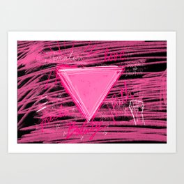 Pink Triangle Art Print