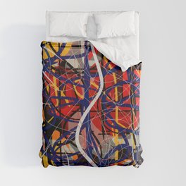 Expressionist Abstract Art Duvet Cover