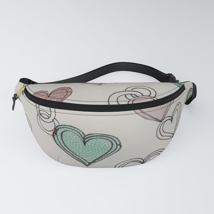 heart collage Fanny Pack
