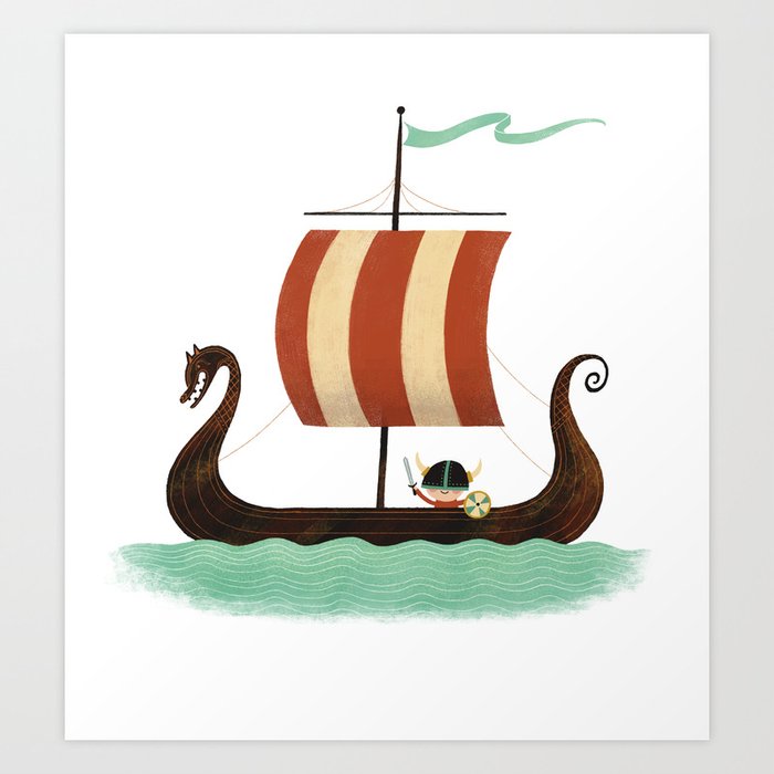 Viking Baby Art Print