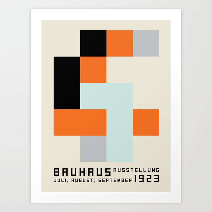Vintage poster-Bauhaus 1923/3. Art Print