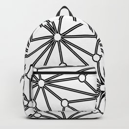 Abstract geometric pattern - black and white. Backpack