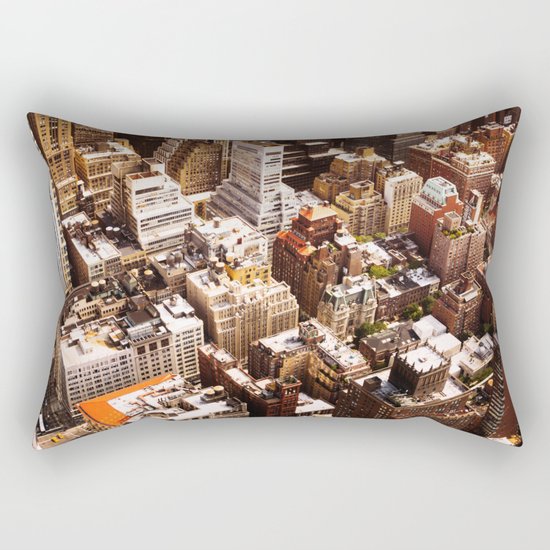 New York Cityscape Rectangular Pillow