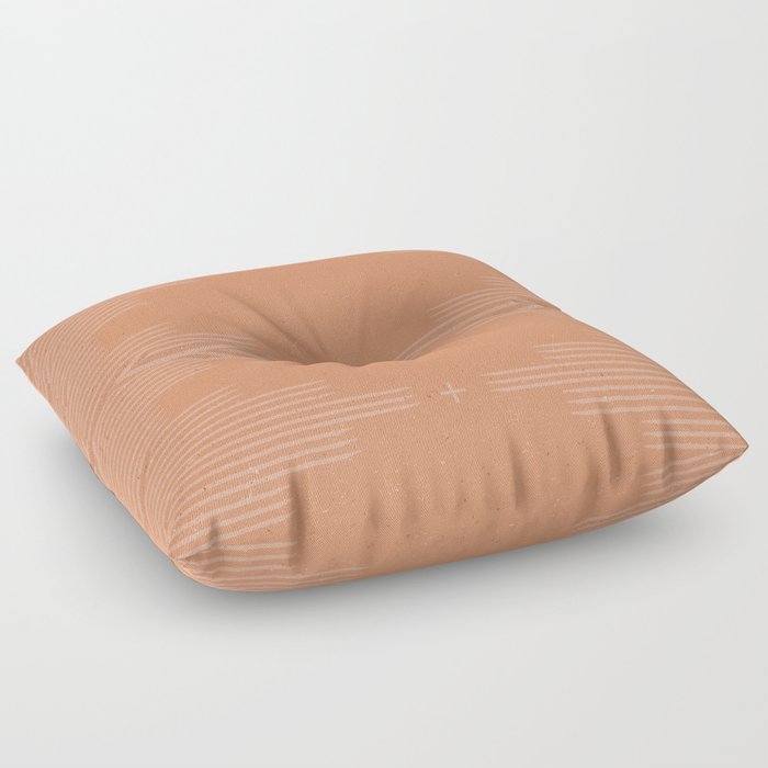Southwestern Minimalist Terra Cotta  Floor Pillow