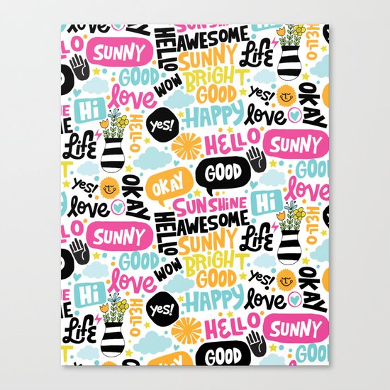 Sunshine & happiness Canvas Print
