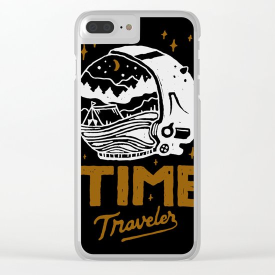 Time Traveler Clear iPhone Case