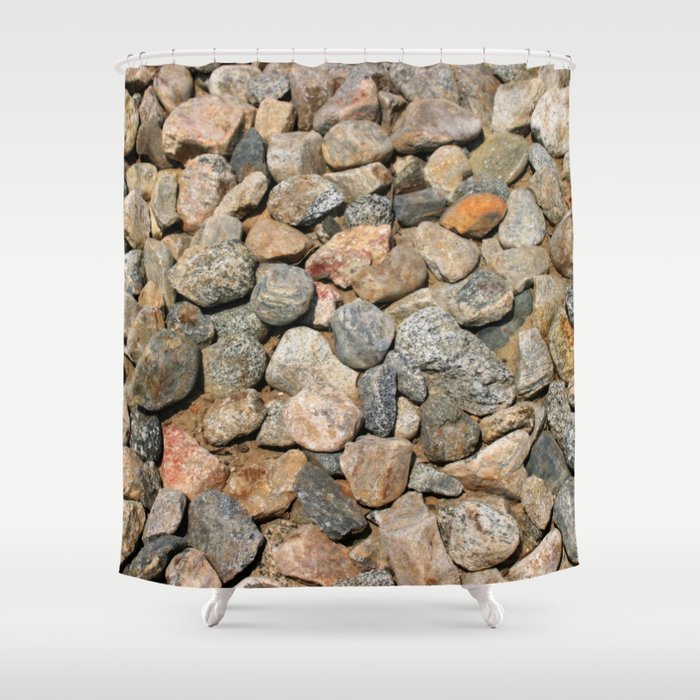 Gravel Stones Shower Curtain