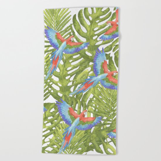 Macaw Beach Towel